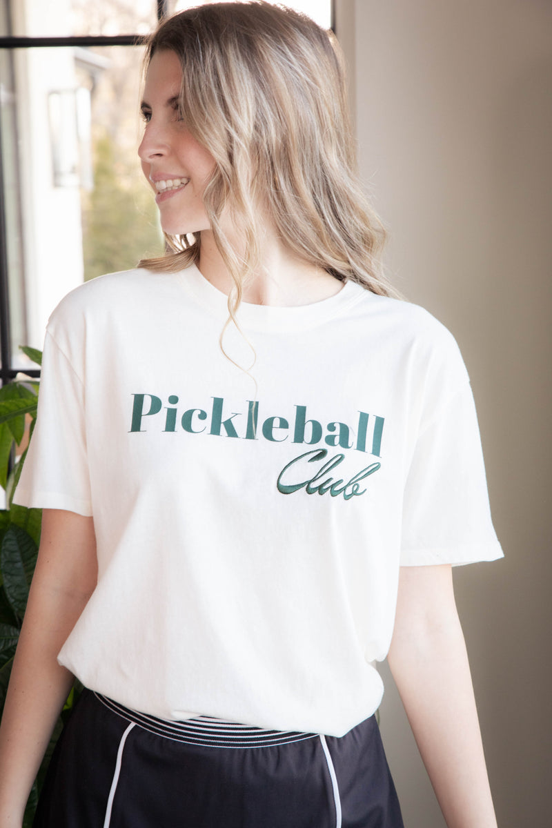 Pickleball Club Tee, Sea Salt | Z Supply