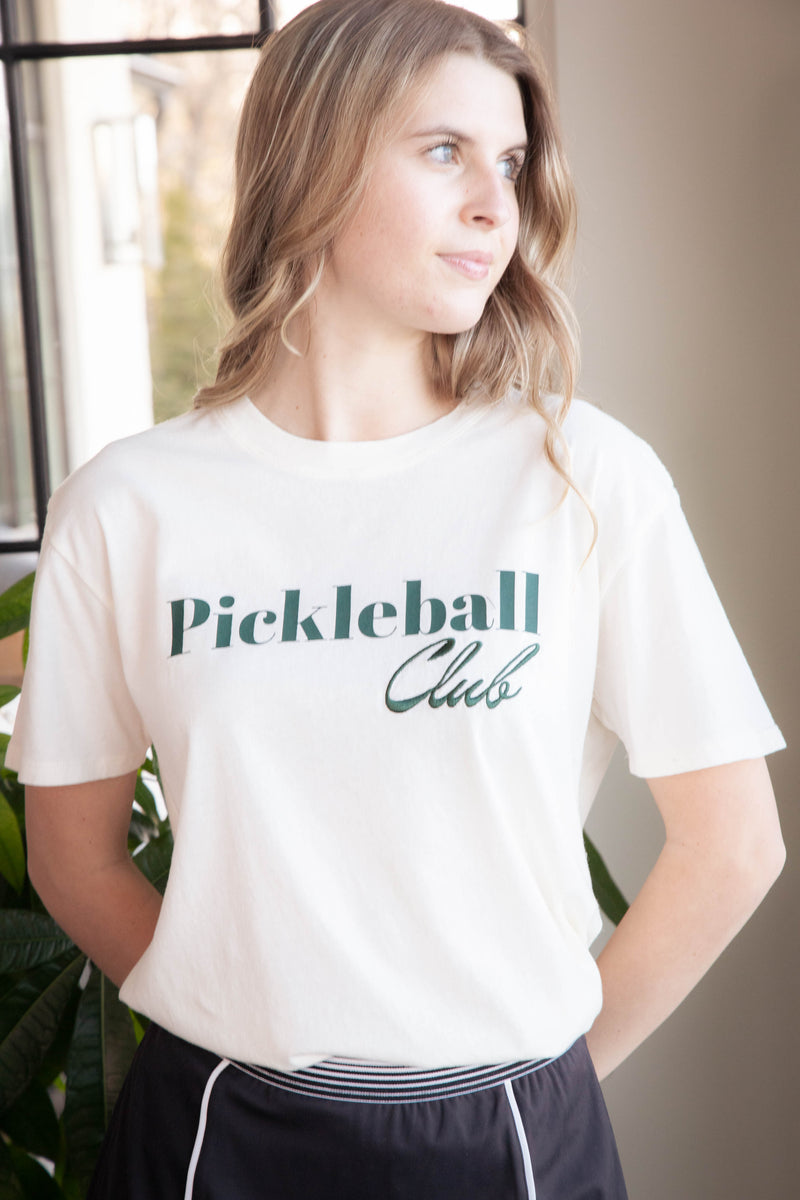 Pickleball Club Tee, Sea Salt | Z Supply