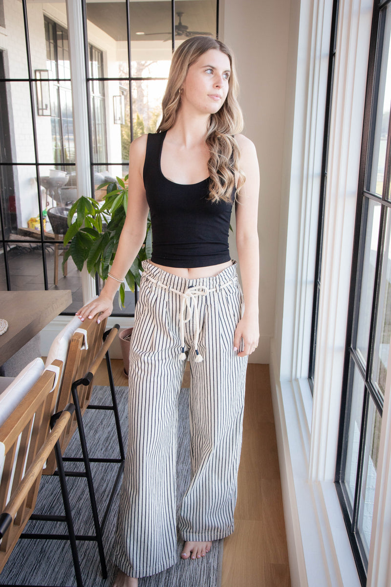 Dakota Cinched Pull On Pant, Washed Railroad | Free People