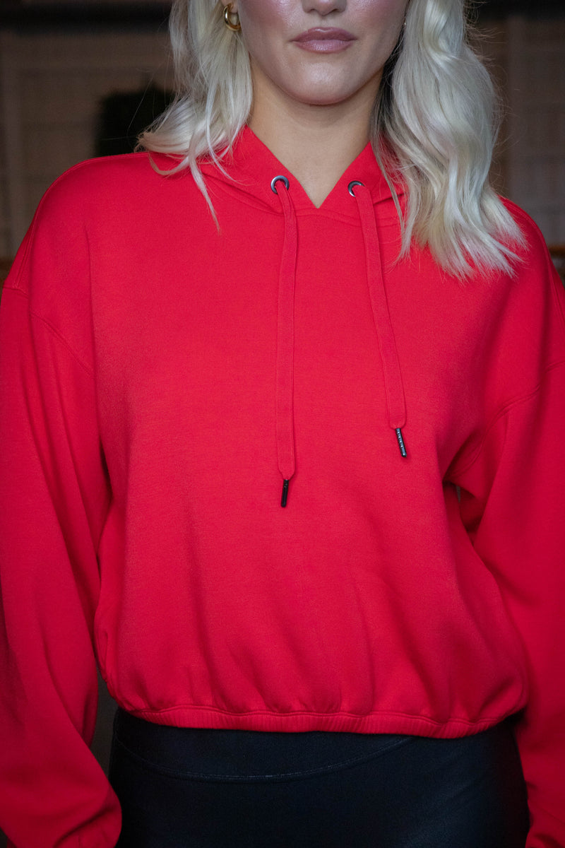 Airessentials Cropped Hoodie, Spanx Red | SPANX