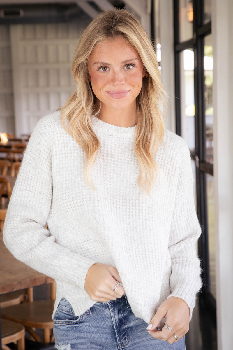 Snow Bunny Sweater, Chalk Heather | Sanctuary