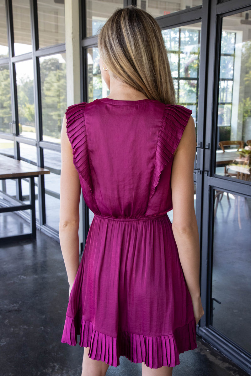 Verona Dress, Forest Berry | Steve Madden