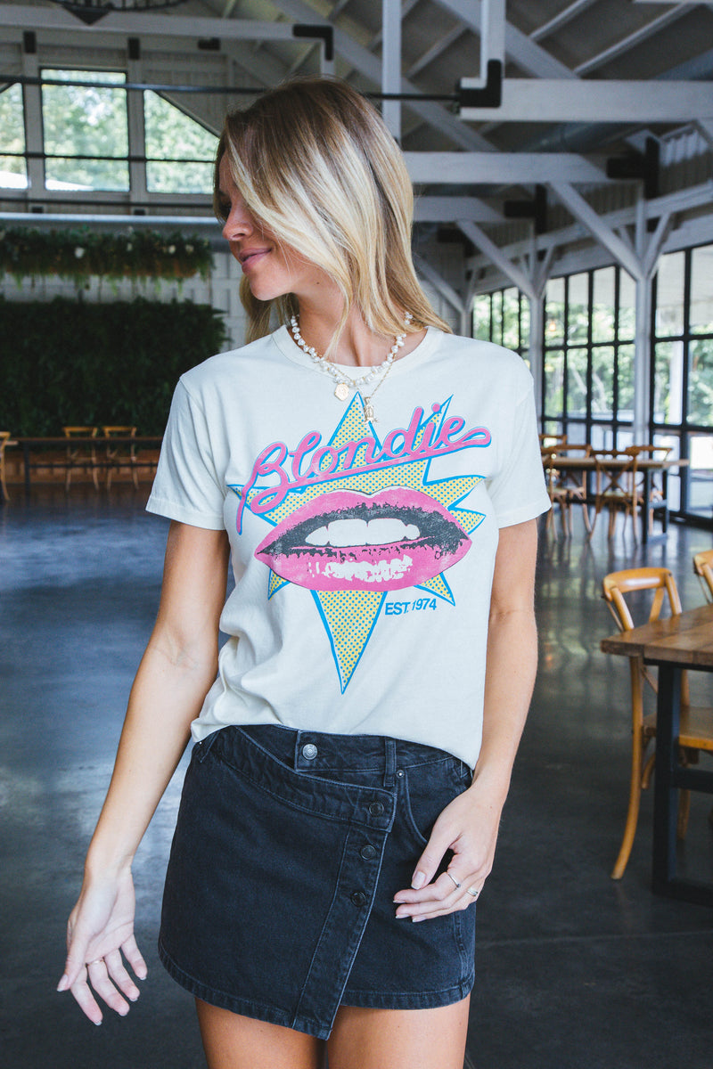 Blondie Est 1974 Solo Tee, Stone Vintage | Daydreamer