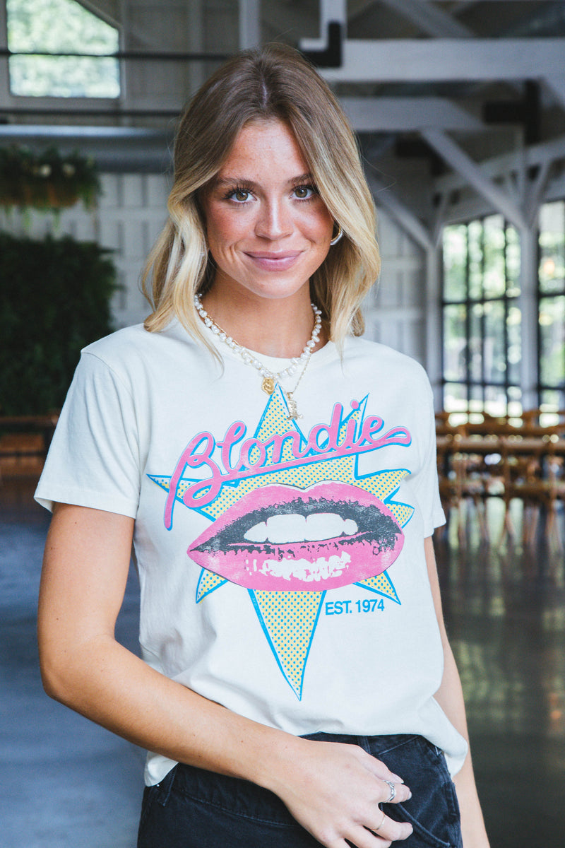 Blondie Est 1974 Solo Tee, Stone Vintage | Daydreamer