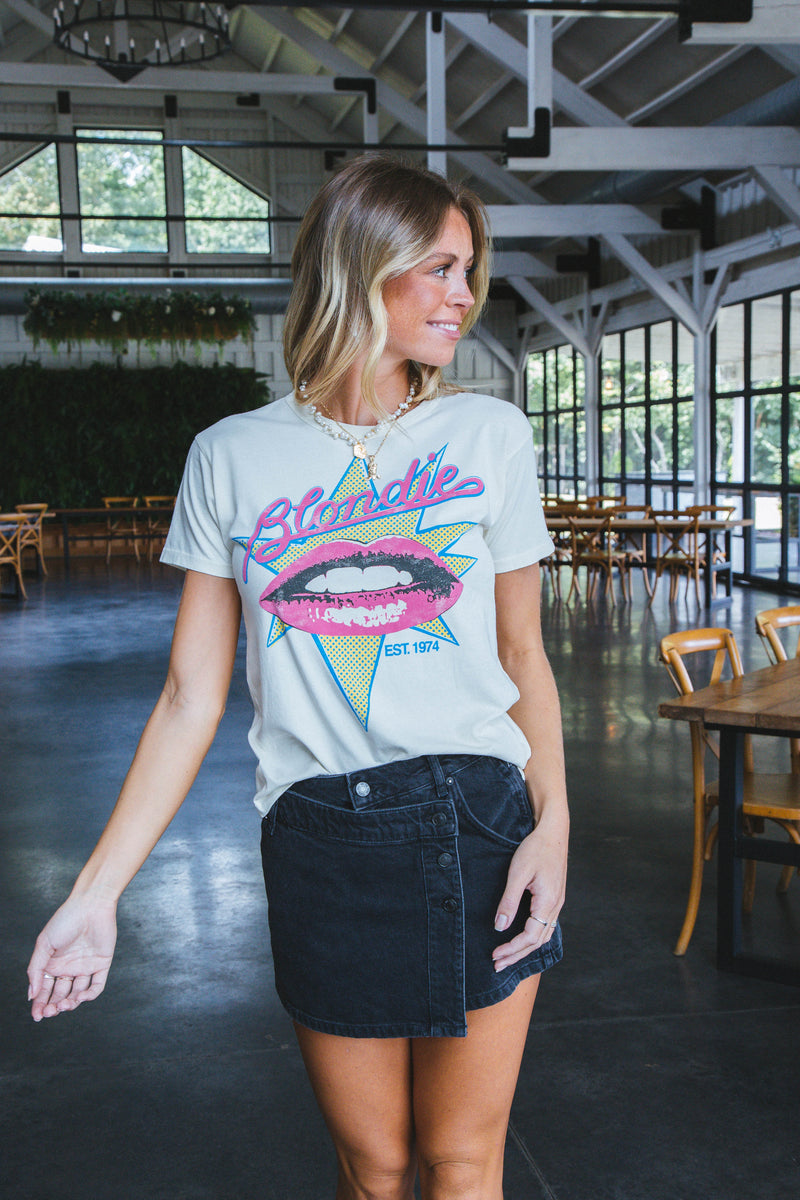 Blondie Est 1974 Solo Tee, Stone Vintage | Daydreamer