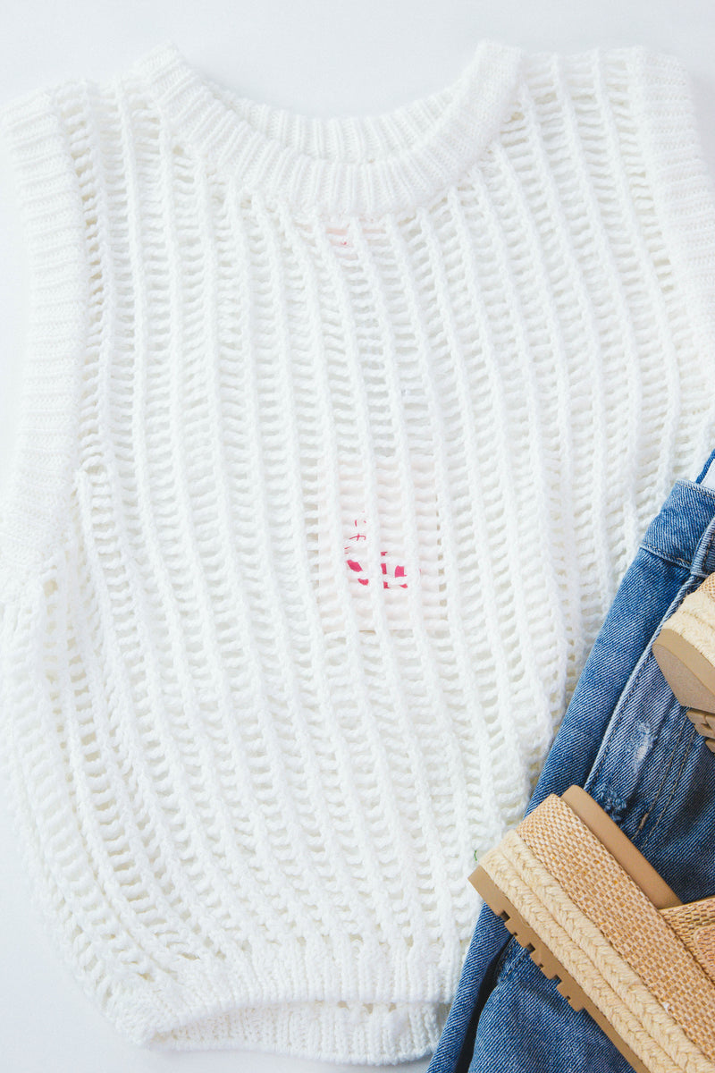 Fallon Sweater Top, Off White