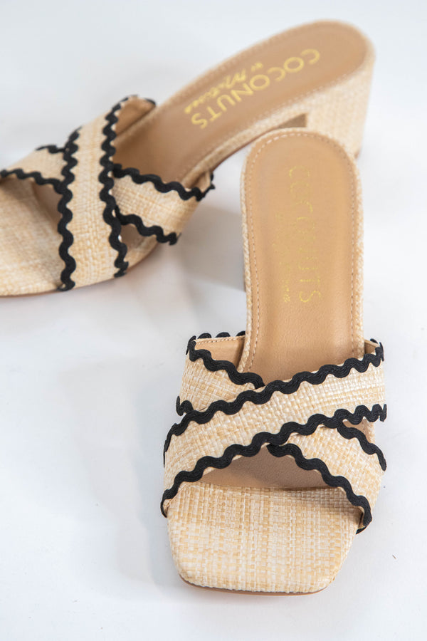 Principessa Crisscross Slide On Heel, Natural | Coconuts by Matisse