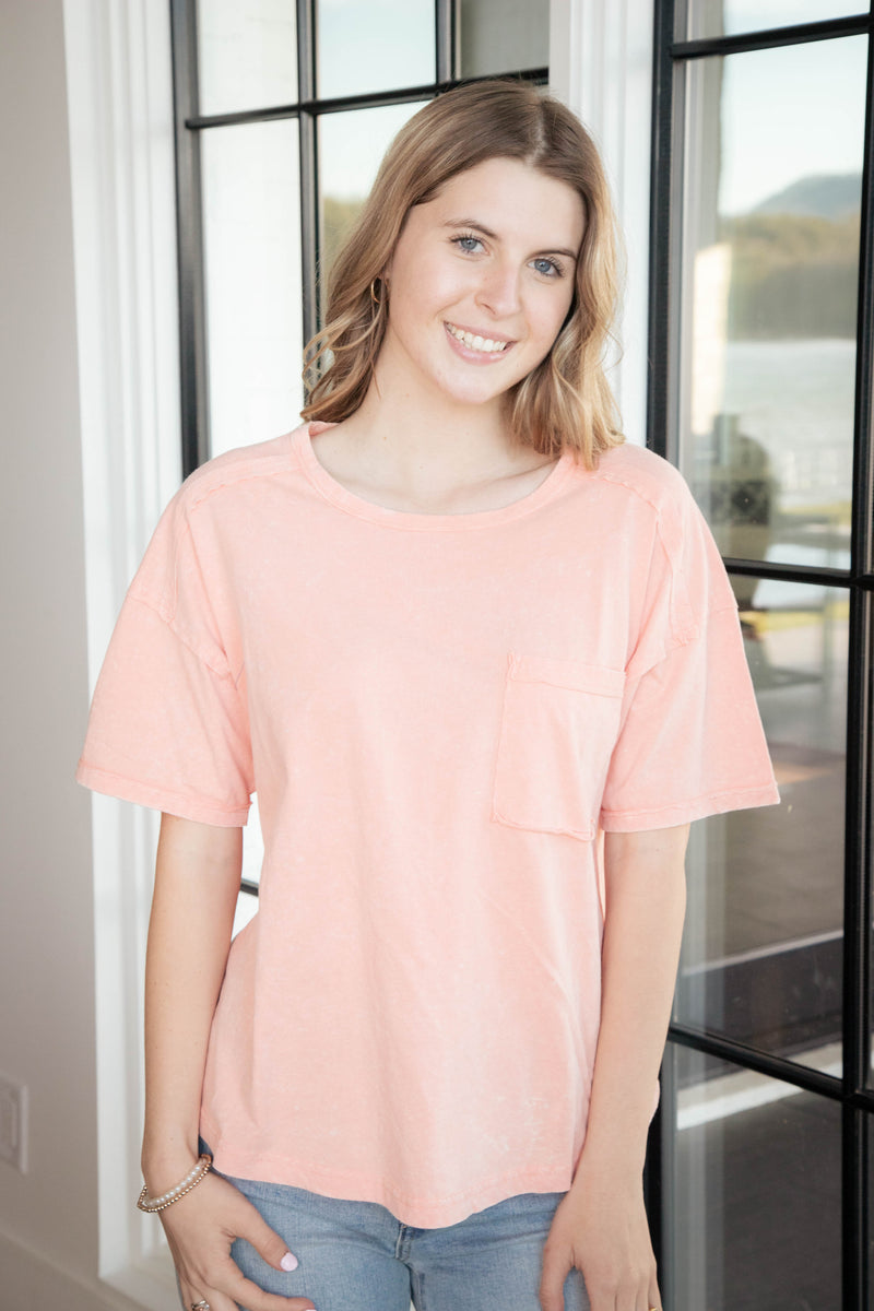 Ontario Oversized Tee, Peach