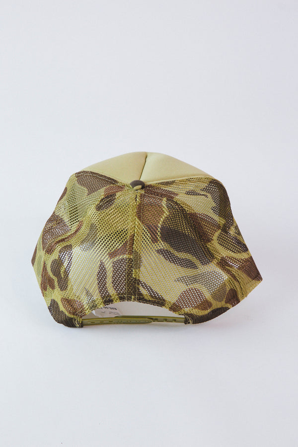 Howdy Western Trucker Hat, Olive/Camo