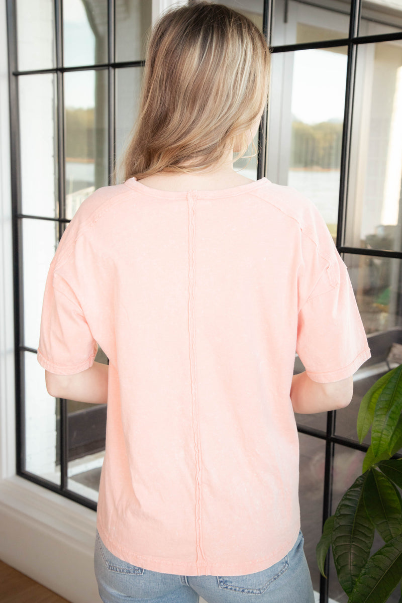 Ontario Oversized Tee, Peach