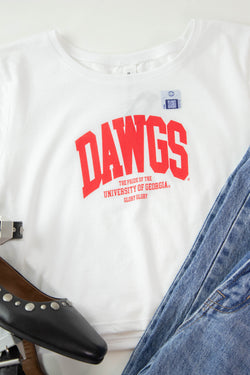 Dawgs Baby Tee, White | Charlie Southern