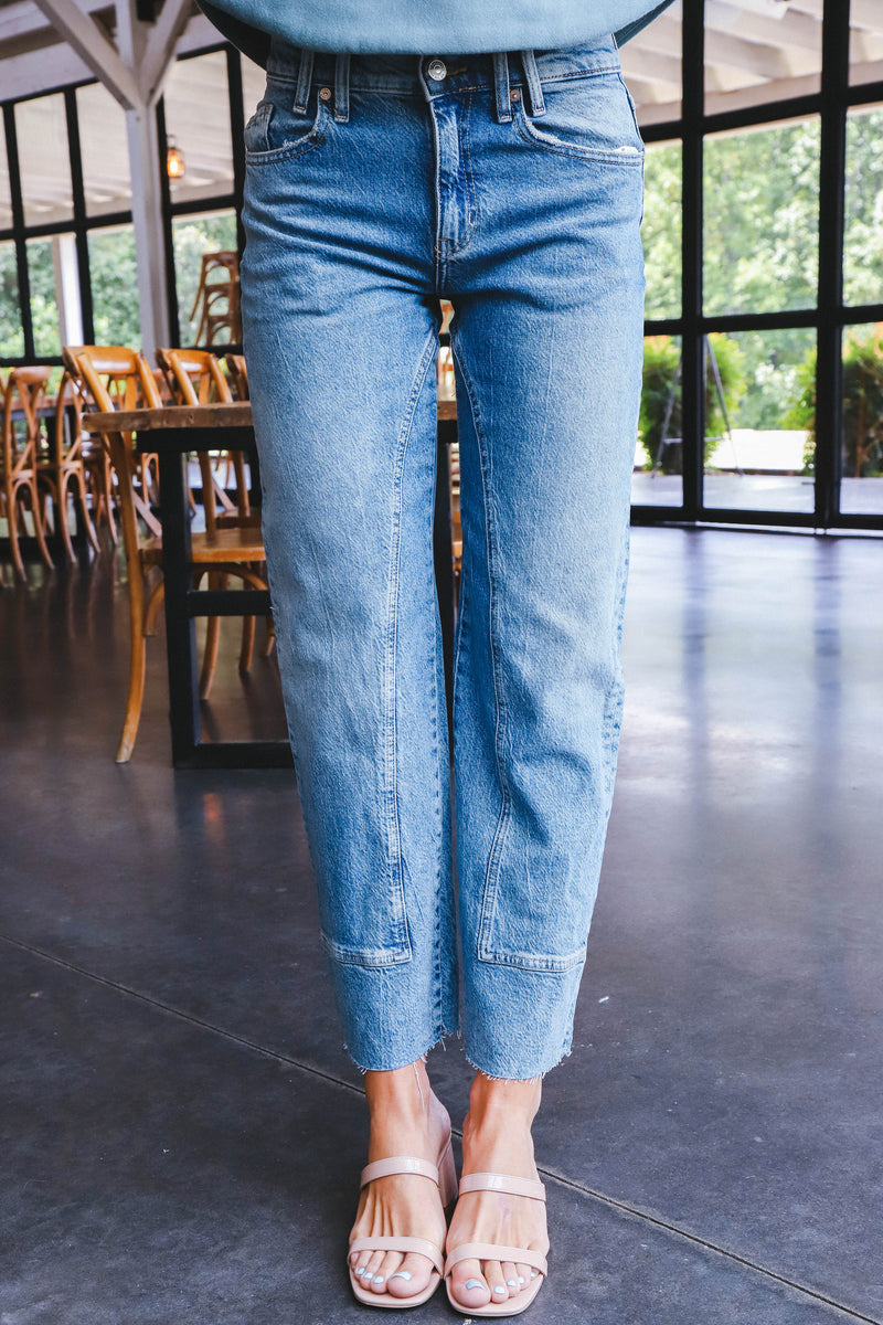 Risk Taker Mid-Rise Straight Jean, Mantra | Free People