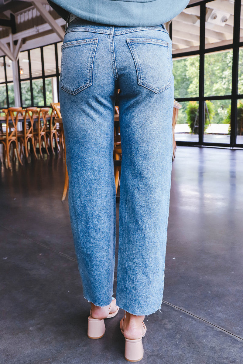 Risk Taker Mid-Rise Straight Jean, Mantra | Free People