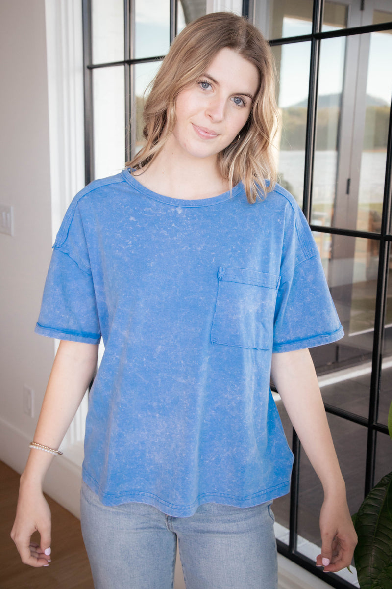 Ontario Oversized Tee, Blue