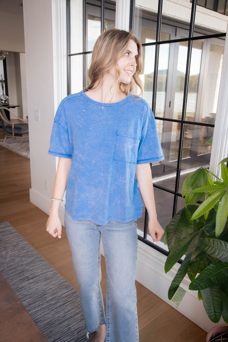 Ontario Oversized Tee, Blue