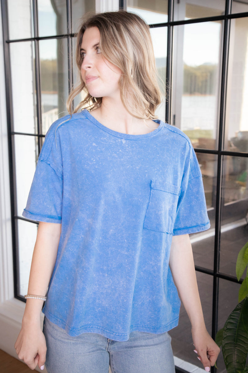 Ontario Oversized Tee, Blue