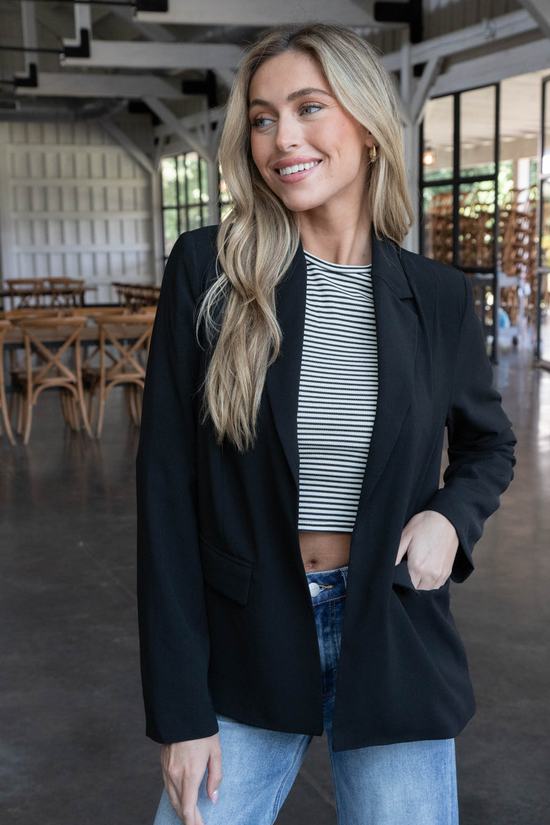 Payton Blazer, Black | Steve Madden