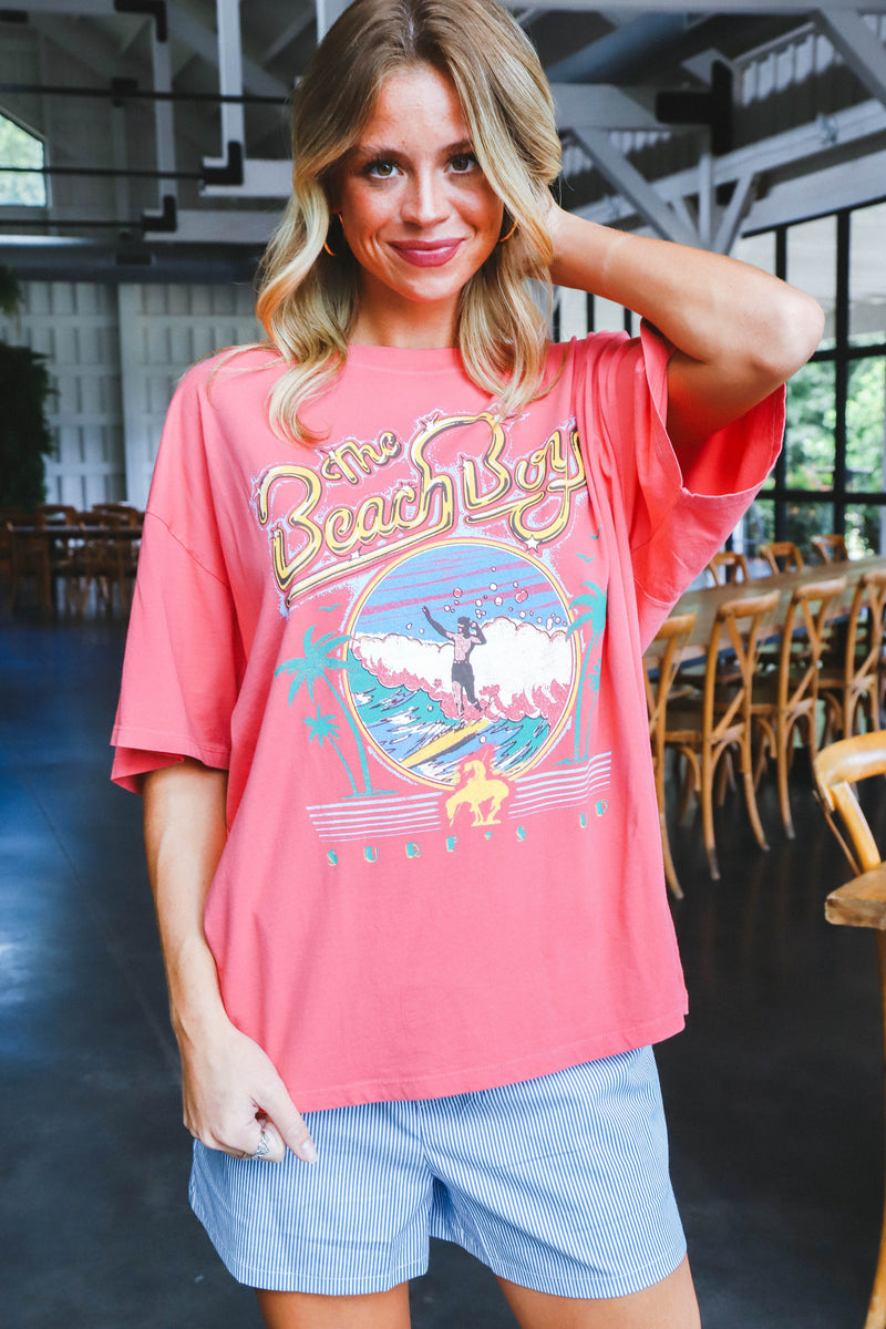 Beach Boys Surfs Up Graphic Tee, Rose Water | Daydreamer