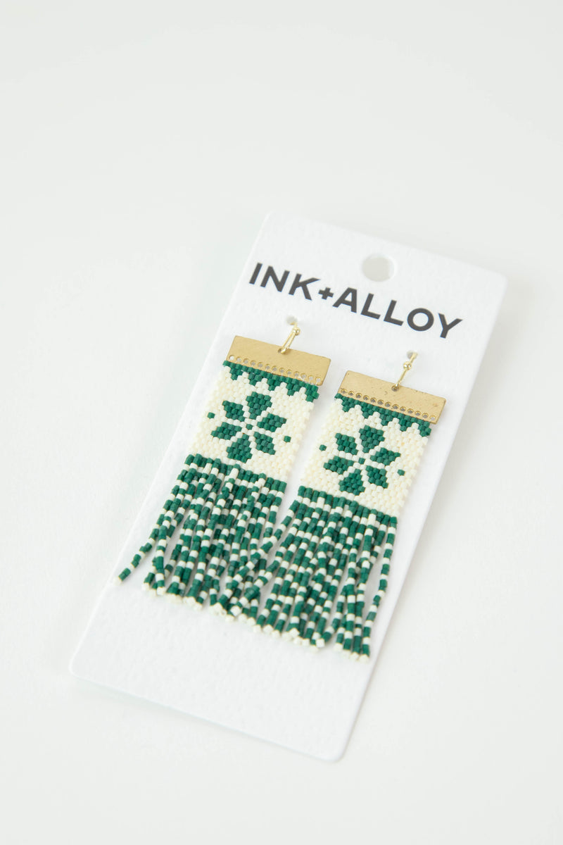 Lauren Holiday Beaded Earrings | Ink + Alloy