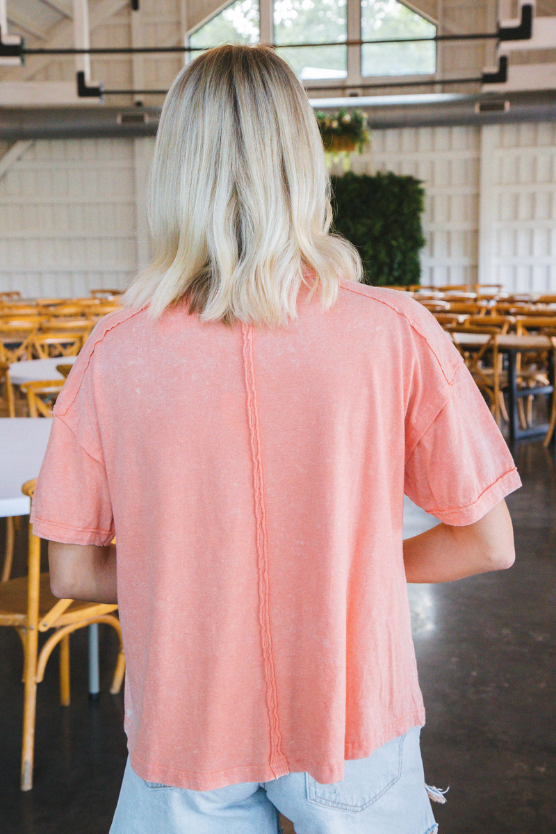 Ontario Oversized Tee, Peach