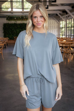 Gwyneth Modal Top, Seafoam