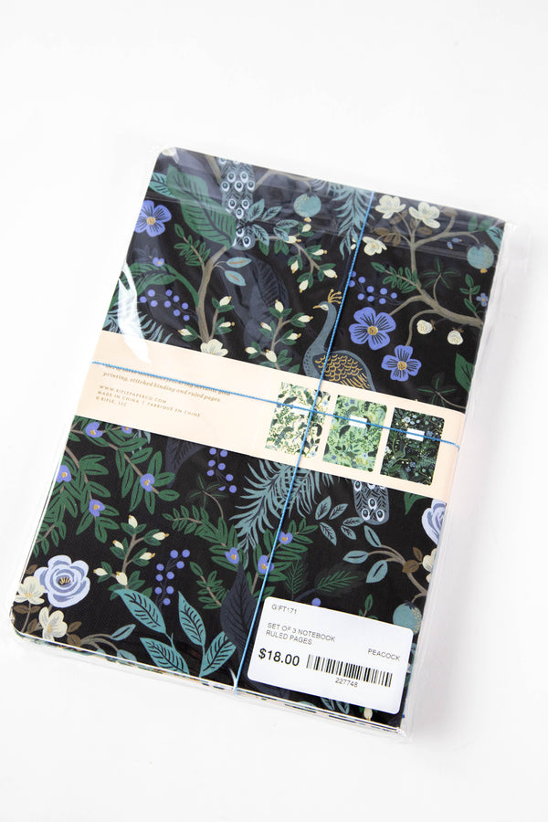 Peacock Three Notebook Set | Rifle Paper Co.