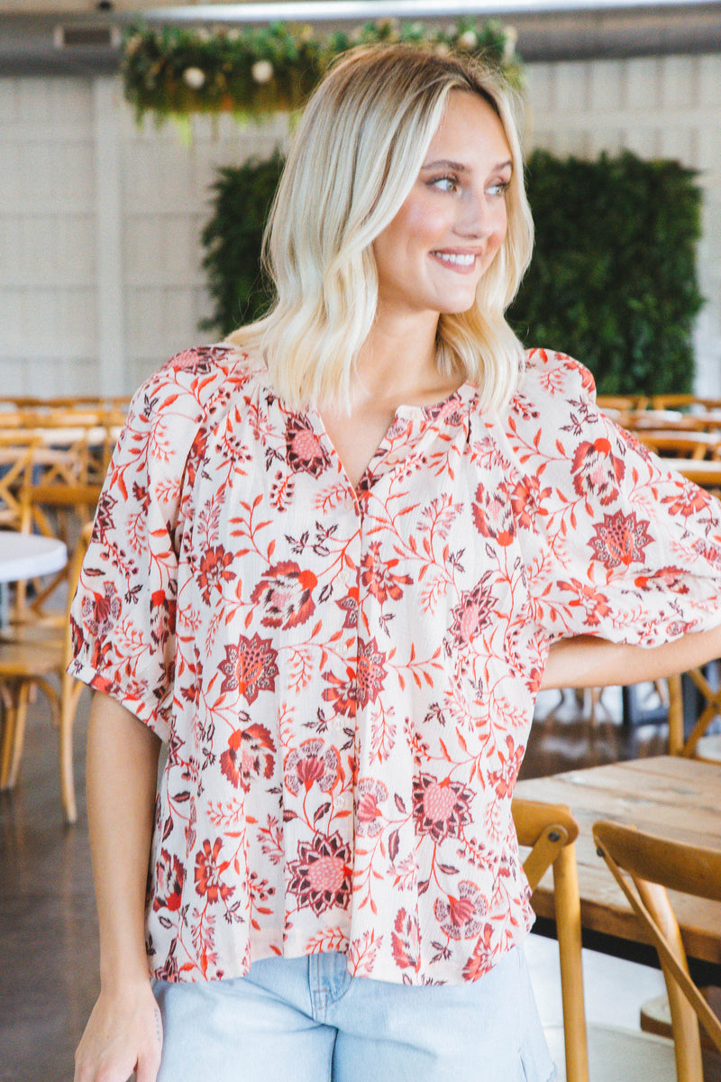 Boho Blouse, Pacific Light | Sanctuary