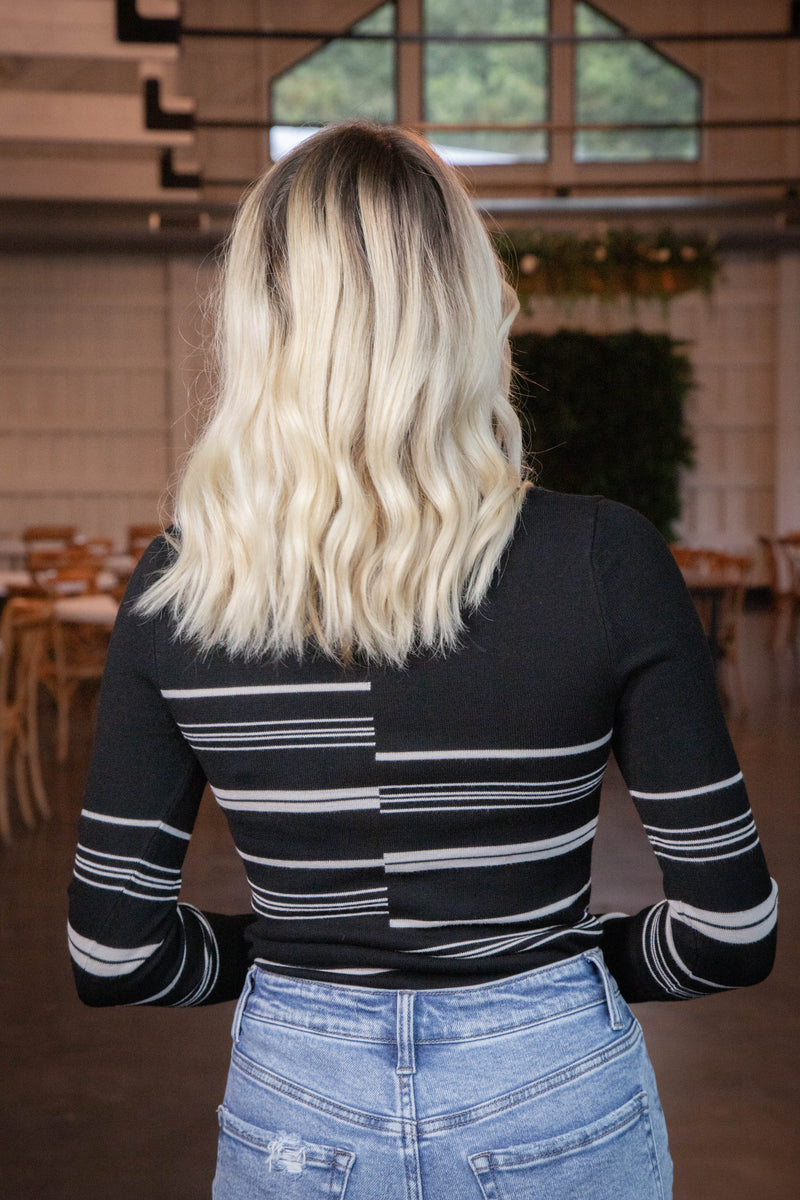 Joanne Sweater, Black Multi | Steve Madden