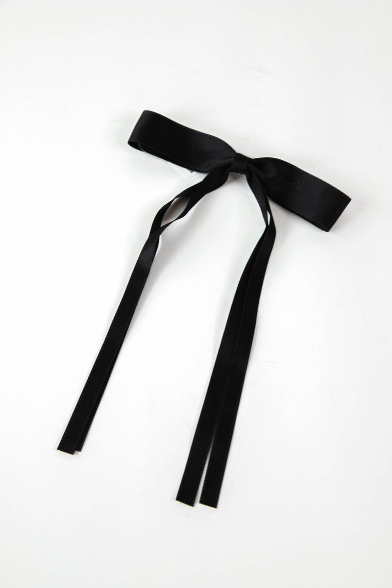 Nikita Bow Hair Clip, Black