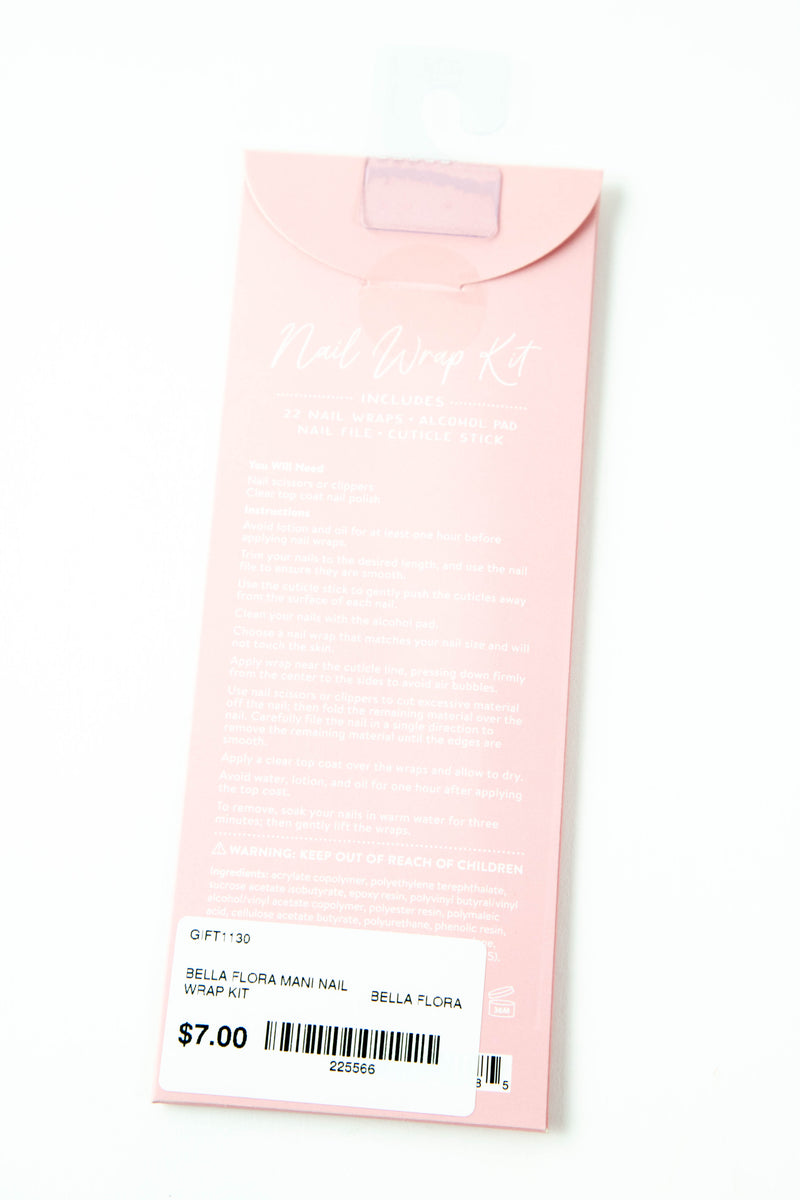 Bella Flora Mani Nail Wrap Kit