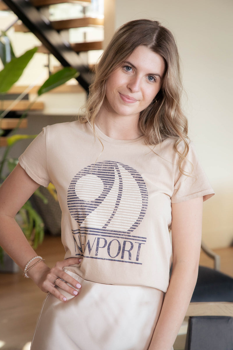 Newport Tourist Tee, Parchment | Z Supply