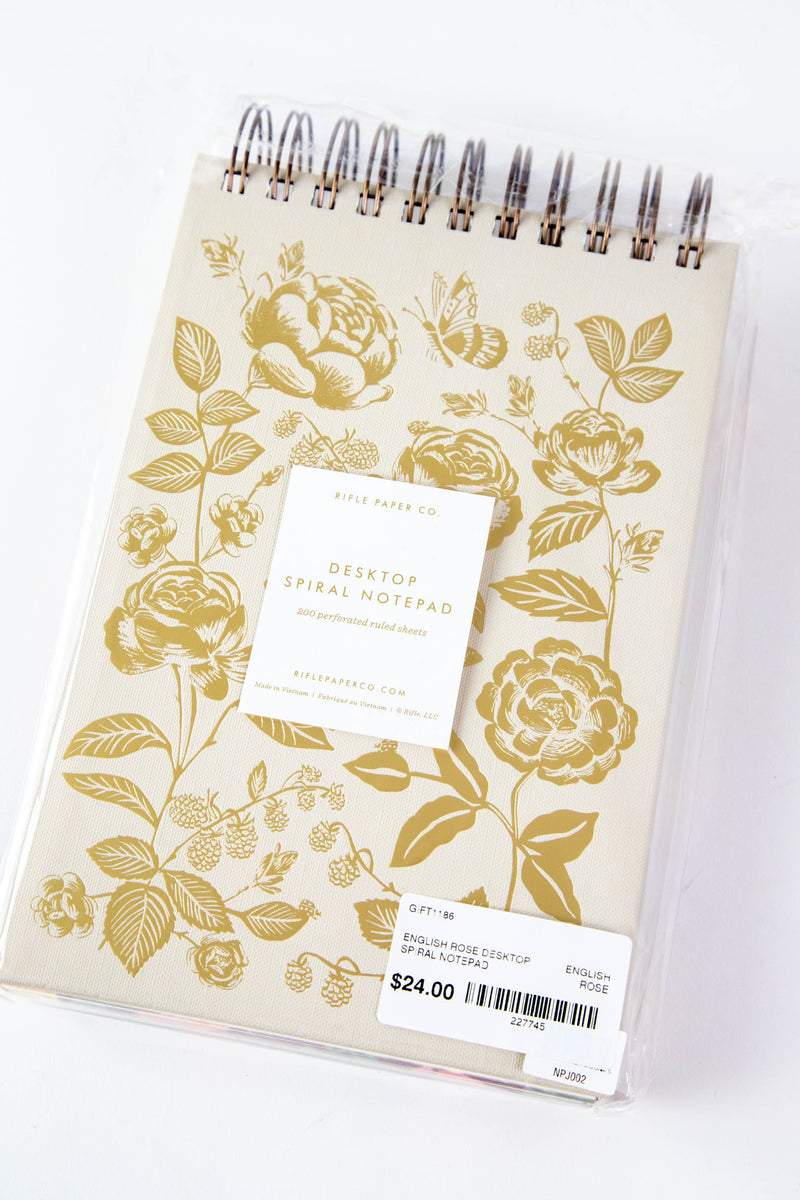 English Rose Desktop Spiral Notepad | Rifle Paper Co.