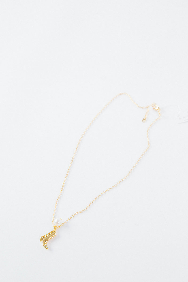 Boot N' Pearl Necklace | Sahira Jewelry