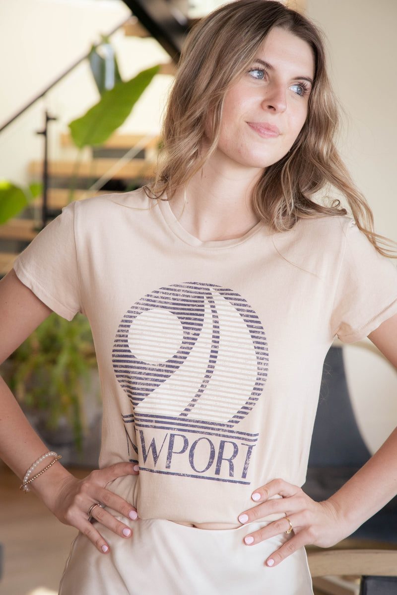 Newport Tourist Tee, Parchment | Z Supply