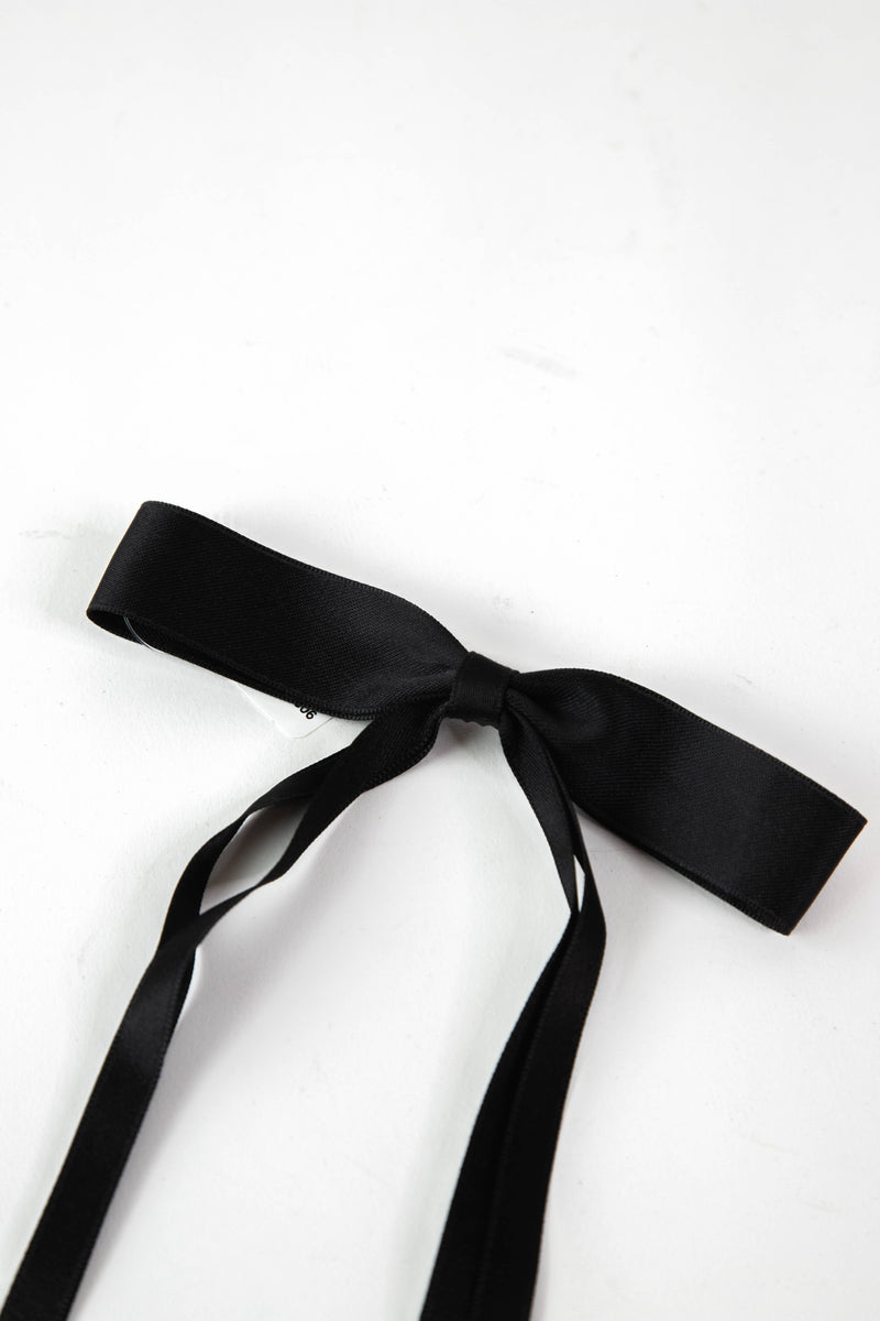 Nikita Bow Hair Clip, Black