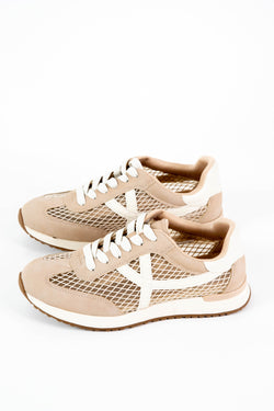 Joque Mesh Sporty Retro Sneaker, Camel | DV by Dolce Vita