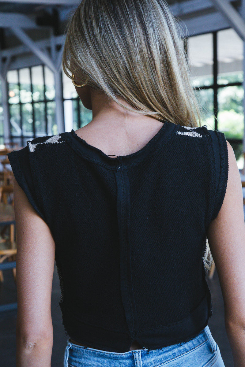 Lola Top, Black/Tan Combo | Free People