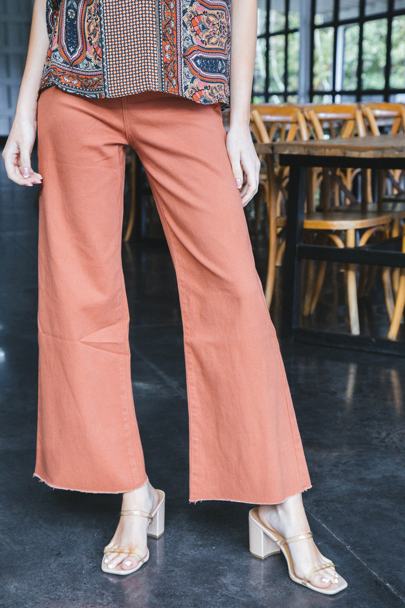 A New Day Women's High-Rise Ruffle Waisted Pull-On Ankle Pants
