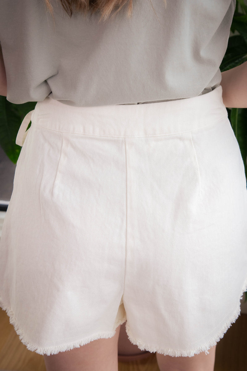 Andie Front Wrap Skort, Cream