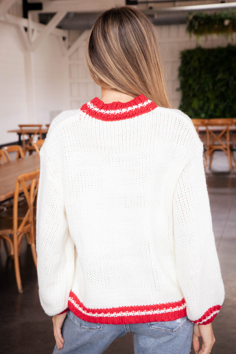 Sleigh Knit Sweater, Ivory