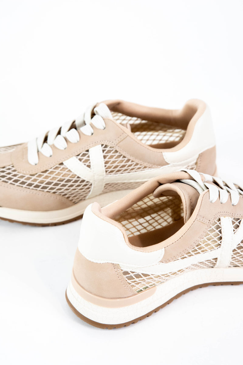 Joque Mesh Sporty Retro Sneaker, Camel | DV by Dolce Vita