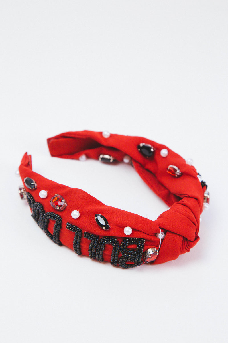 UGA Gameday Beaded Headband, Red