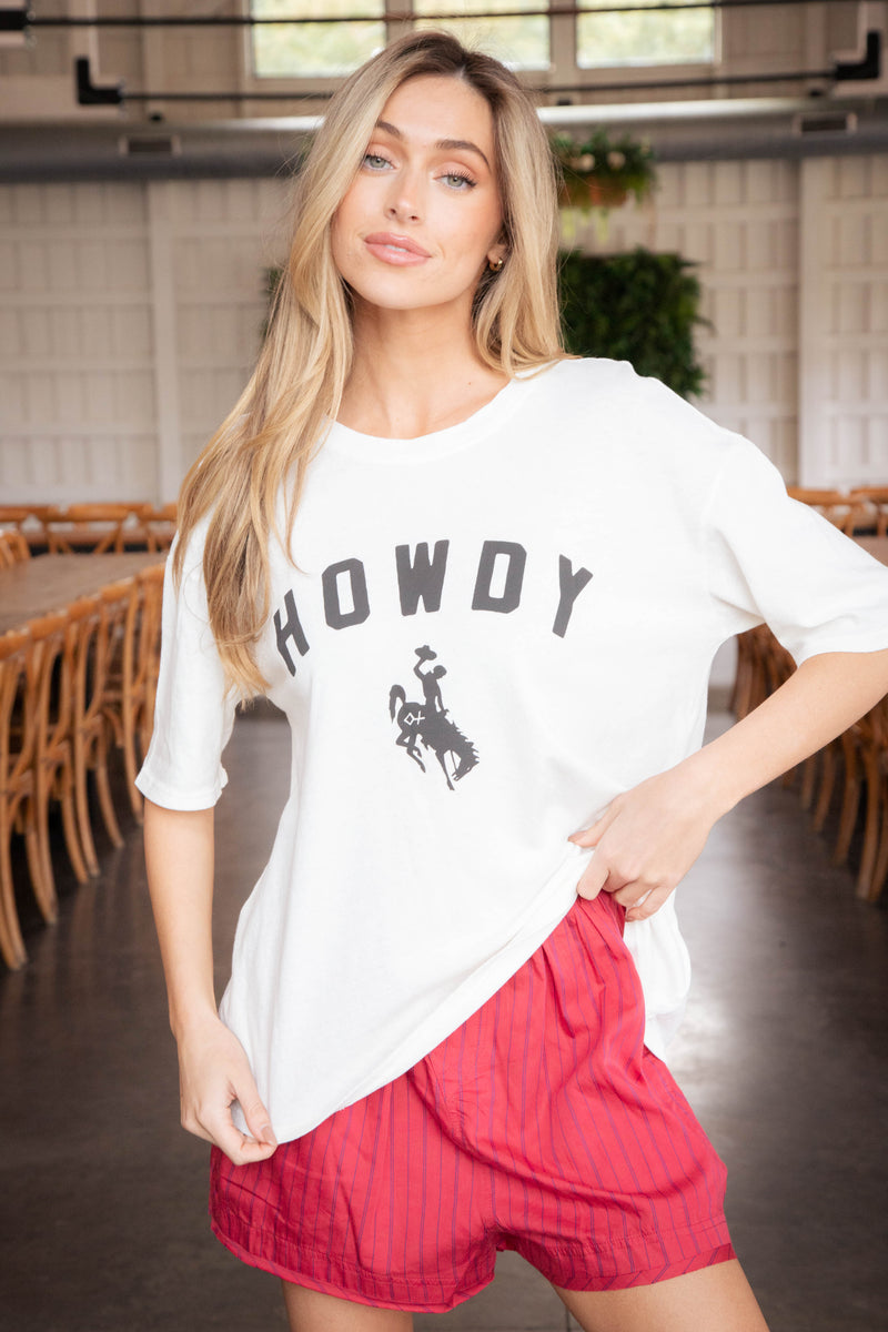 Howdy Social Tee, Sea Salt | Z Supply