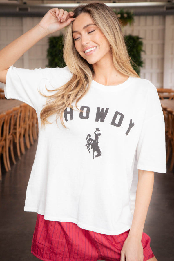 Howdy Social Tee, Sea Salt | Z Supply