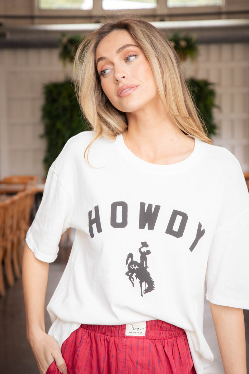 Howdy Social Tee, Sea Salt | Z Supply