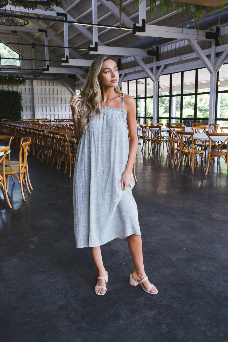 No Limits Midi Dress, Ivory Black | Sadie & Sage