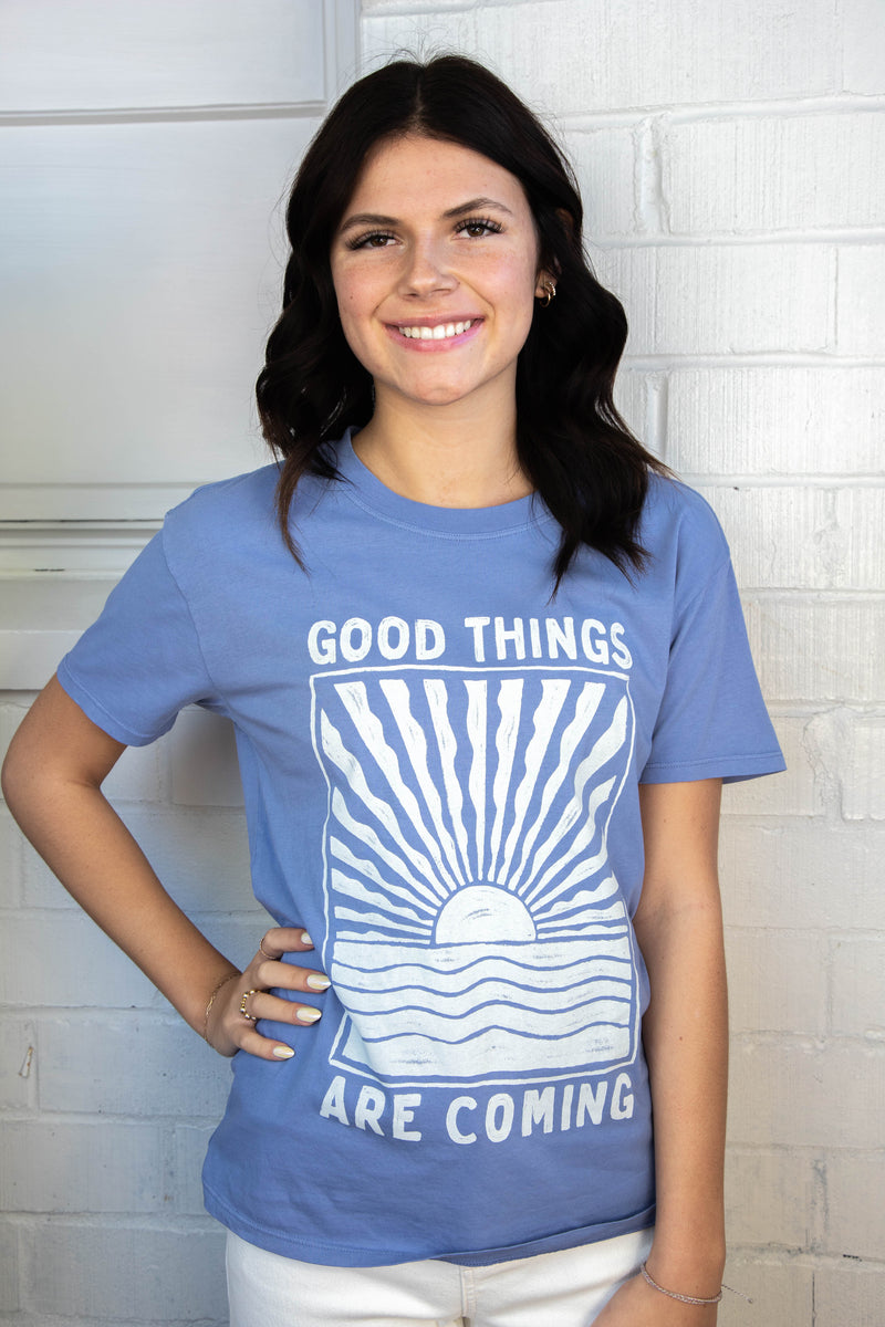 Good Things Boyfriend Tee, Sky Blue | Z Supply