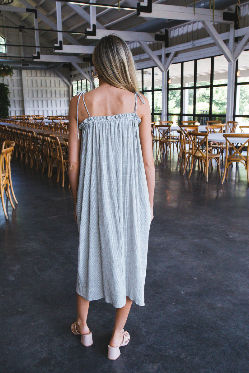 No Limits Midi Dress, Ivory Black | Sadie & Sage