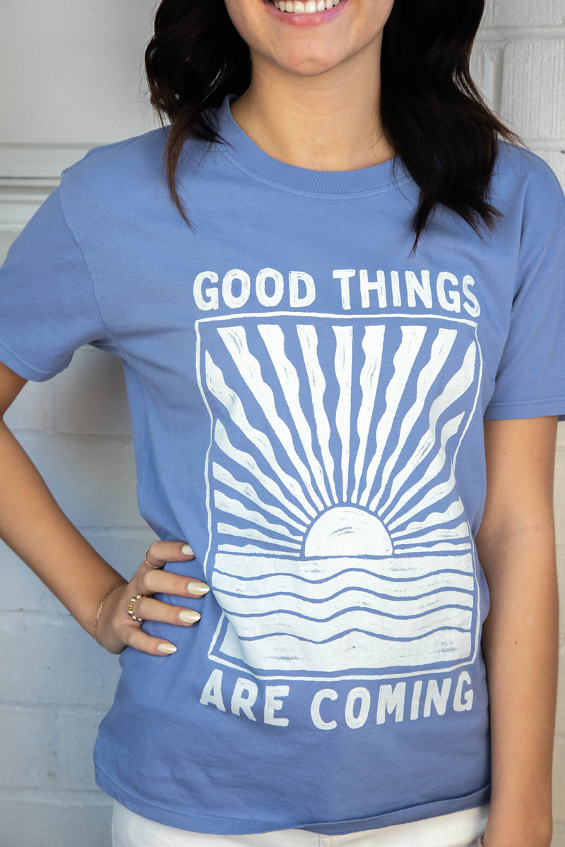 Good Things Boyfriend Tee, Sky Blue | Z Supply