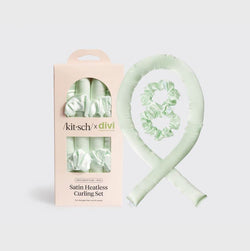 Satin Heatless Curling Set, Seafoam | Kitsch